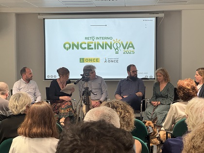Presentación del reto en la Delegación de la ONCE en Baleares