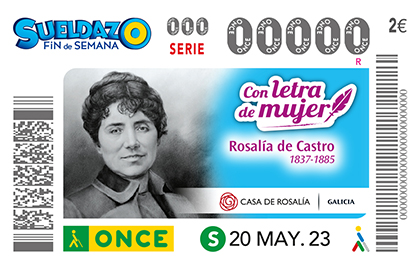 Cupón de la ONCE dedicado a Rosalía de Castro