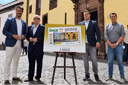 Presentación del cupón protagonizado por San Cristóbal de la Laguna, ciudad Patrimonio