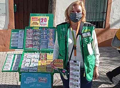 Juana Ferreiro, vendedora de la ONCE en Camas Sevilla