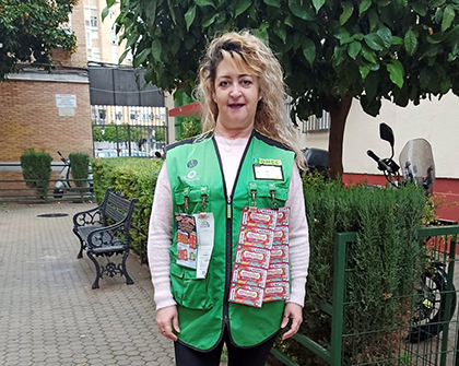 Josefa Ramírez, vendedora de la ONCE que ha dado un premio de más de 200.000 euros con el Eurojackpot