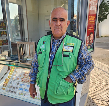 Juan Manuel Torres, vendedor de la ONCE que ha dado el Sueldazo en Algeciras