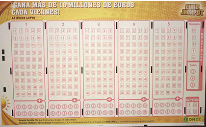 Boleto del Eurojackpot