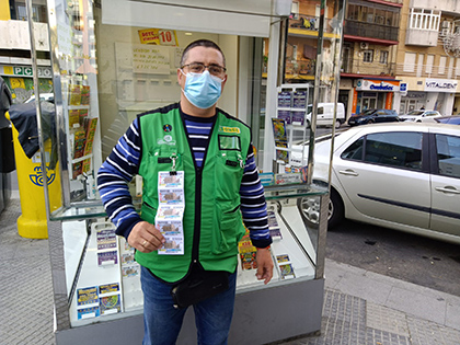 David Prado, vendedor de la ONCE que ha dado un Sueldazo en Huelva