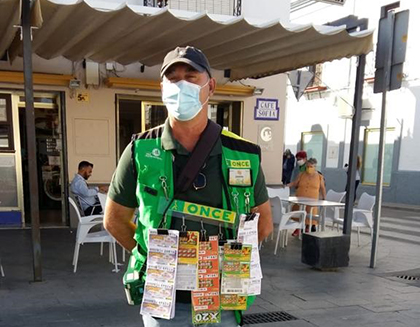 José Manuel García, vendedor de la ONCE que ha dado un Sueldazo en Tocina