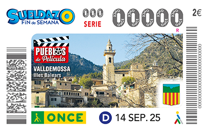 Cupón de la ONCE dedicado a Valldemossa