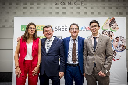 Virginia Castellano, Ángel Sánchez, Andrés Ramos y Román Martínez