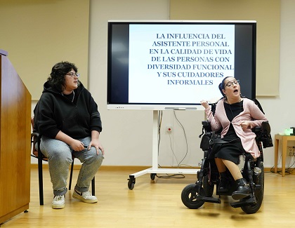 Cristina García, presentando su proyecto