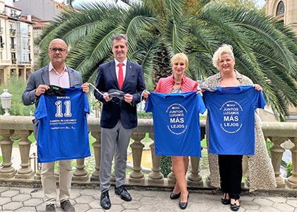 Presentación de la Carrera de Cascabeles ONCE Donostia 2019