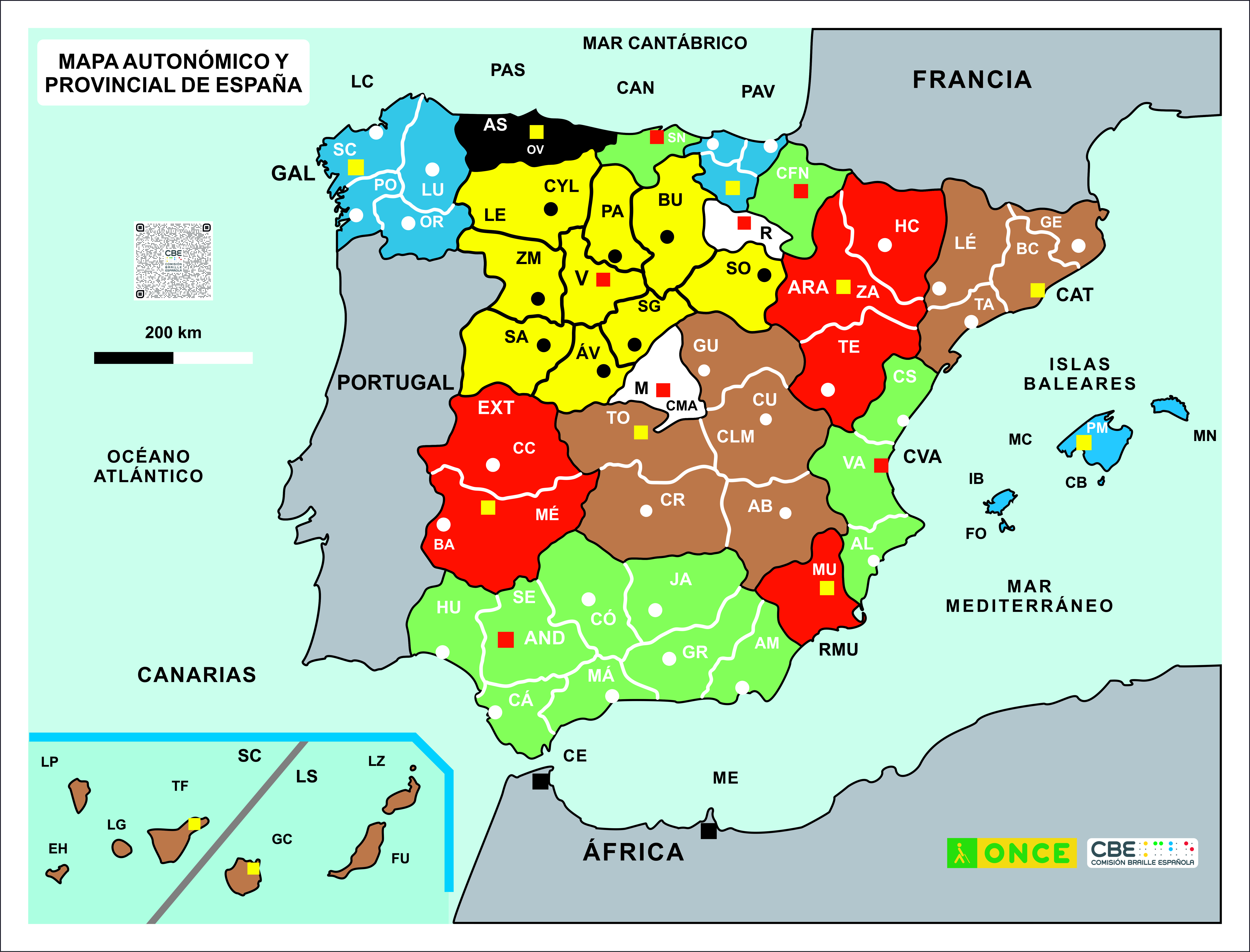 Mapa político de España