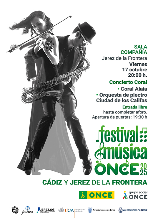 Cartel concierto coral en la Sala Compañía, el 17 de octubre a las 20:00 horas.