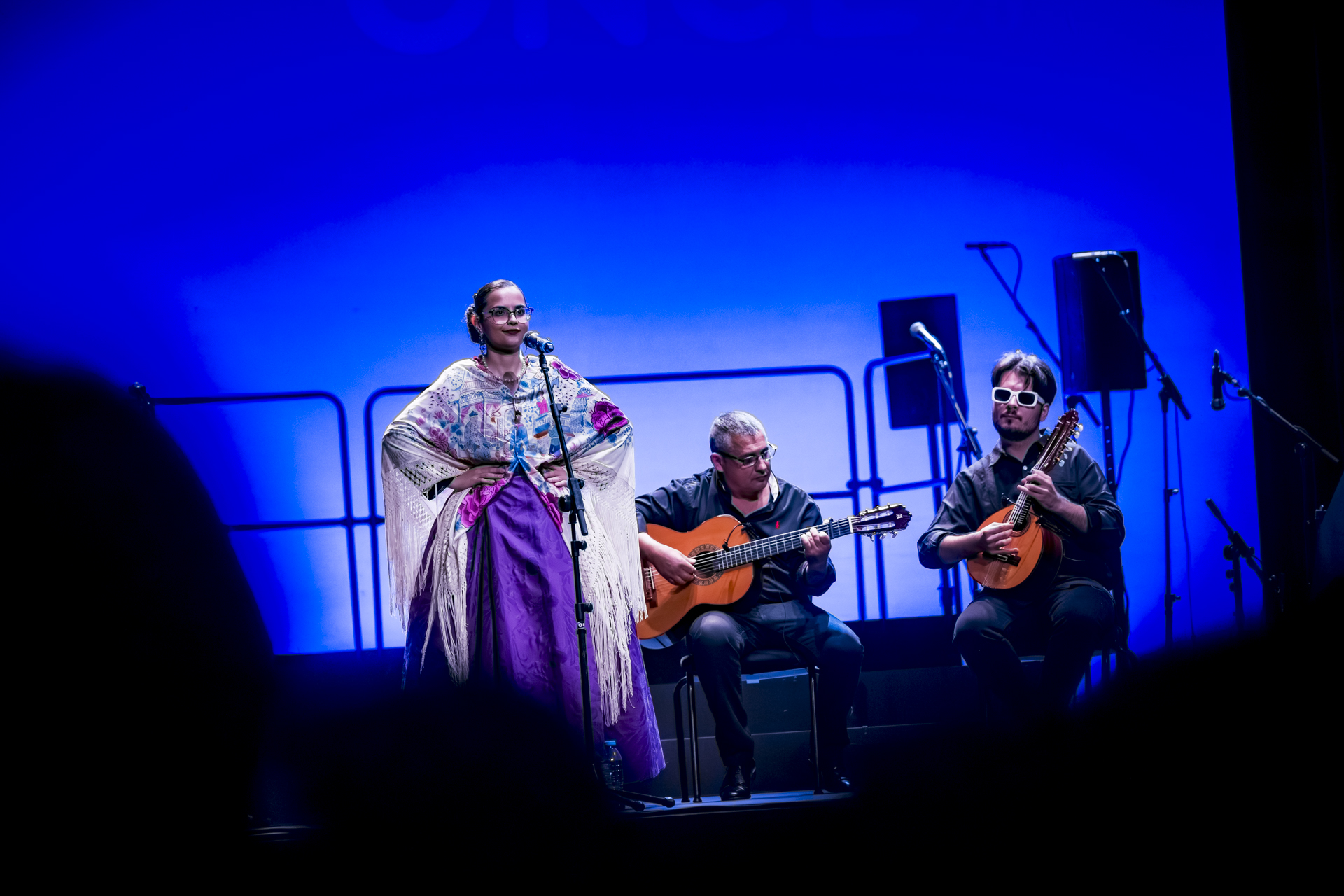 Rocío López en su actuación durante la inauguración