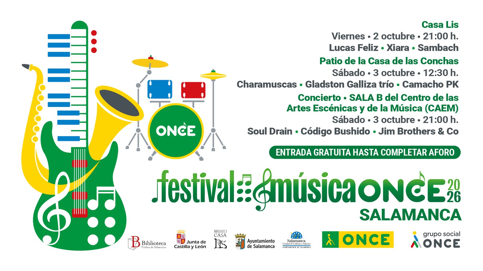 Programa Festival de Música de la ONCE 2026